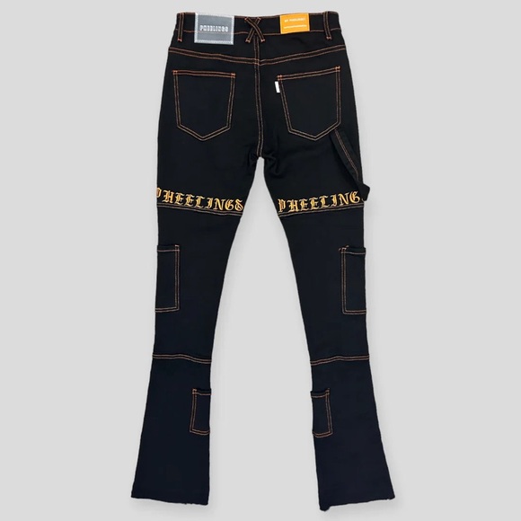 PHEELINGS "DEFYING ODDS" CARGO FLARE STACK DENIM JEANS ONLY - Picture 5 of 8